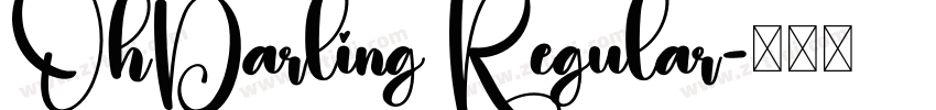 OhDarling Regular字体转换